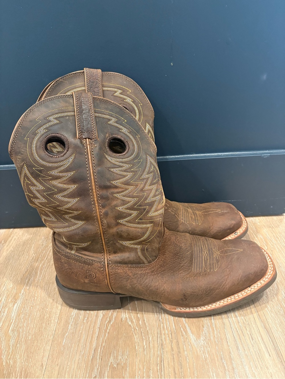 Durango Brown Western Pull-On Cowboy Boots for Men